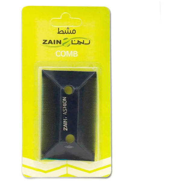 Zain Fine-Tooth Scalp Cleansing Comb, Double-Sided Plastic, Hair Comb
