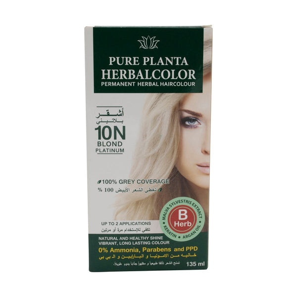 Herbatint Hair Color Gel Permanent Ammonia-Free 10N Blond Platinum