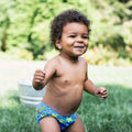 Green Sprouts Snapabsorbent Reusable Swimsuit Diaper Triple-Layer Royal Blue 3T