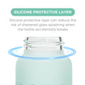 Luqu Glass Baby Bottle With Silicone Coating