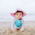 Green Sprouts Brim Sun Protection Hat Wide Brim UPF 50+ Light Pink 2T/4T