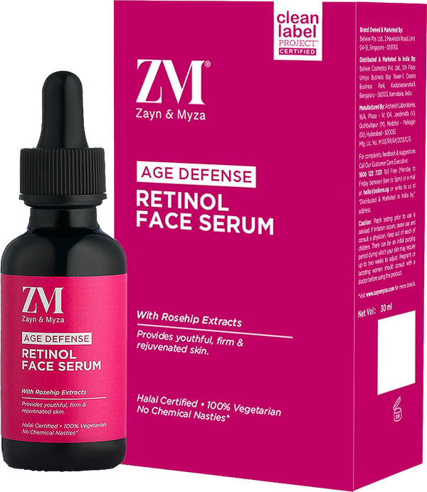 Zayn & Myza Retinol Face Serum with Rosehip Extract, 30 ml