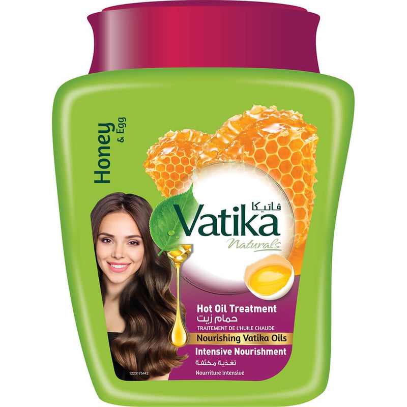 Dabur Vatika Hot Oil Treatment Hair Oil Egg & Honey Split-End Care 500 g
