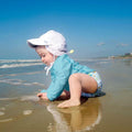 Green Sprouts Flap Sun Protection Hat UPF 50+ White