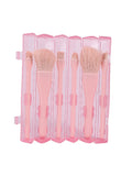 Ruby Face Makeup Brush Set Synthetic Bristles 6 Pieces Random Color