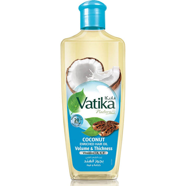 Dabur Vatika Coconut Enriched Hair Oil Liquid with Castor and Henna 300 ml
