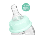 Luqu Best Glass Baby Bottle Borosilicate Glass AVS Anti-Colic Blue 120ml