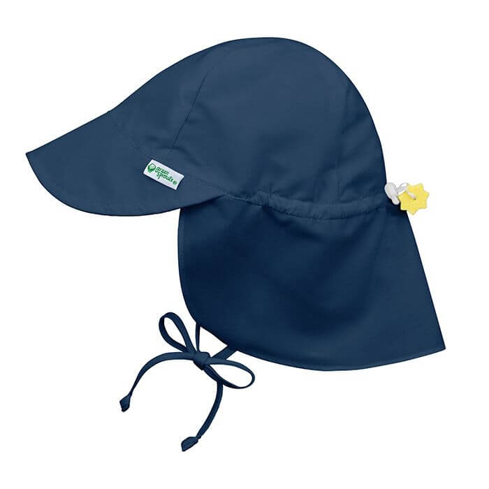 Green Sprouts Flap Sun Protection Hat UPF 50+ Navy 0/6 Months
