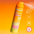 Babaria SPF 50 Refreshing Facial Mist Spray UVA UVB IR HEV Protection 75 ml