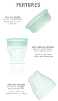 Luqu Glass Baby Bottle Blue BPA-Free Anti-Colic Teat