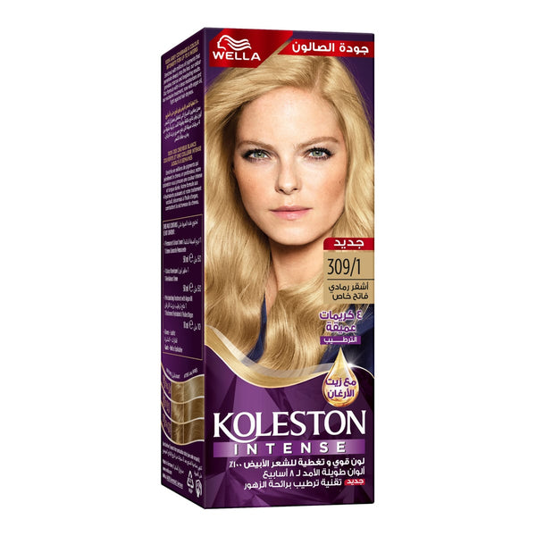 Wella Koleston Intense Cream Hair Color High-Effective Dyes 309/1 Very Light Ash Blonde