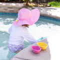 Green Sprouts Wide Brim Sun Protection Hat Light Pink