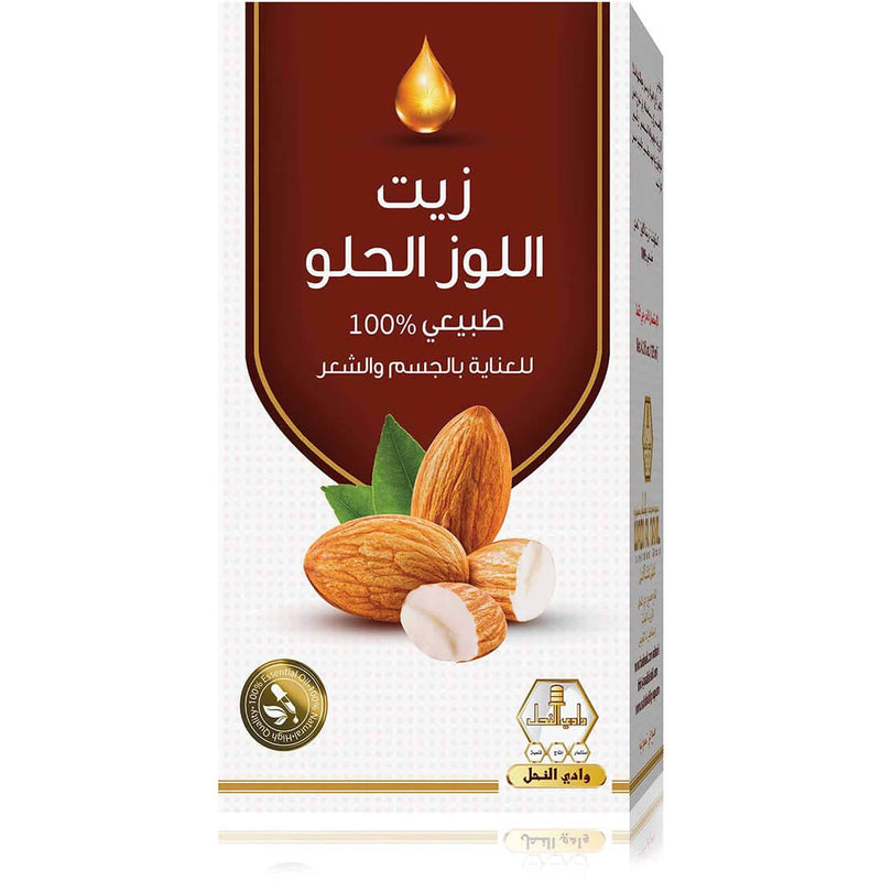 Wadi Alnahl Sweet Almond Hair Oil Liquid Nourishing Formula 125 ml