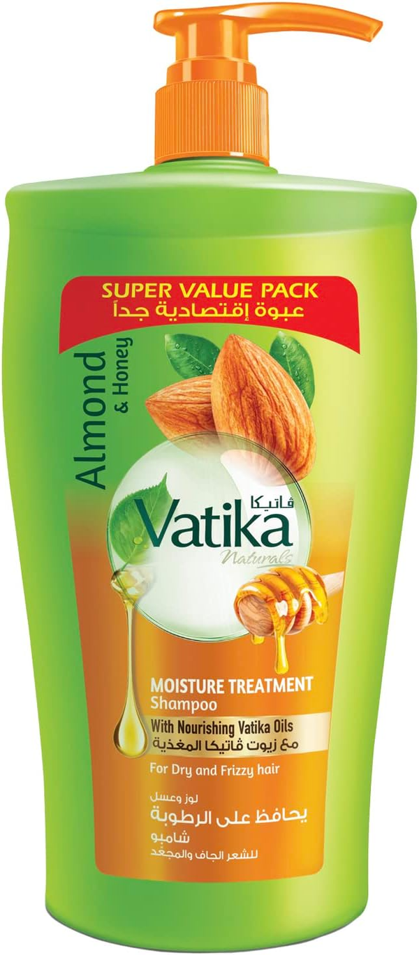 Vatika Moisture Treatment Shampoo Almond & Honey Moisturizing Formula 1000ml