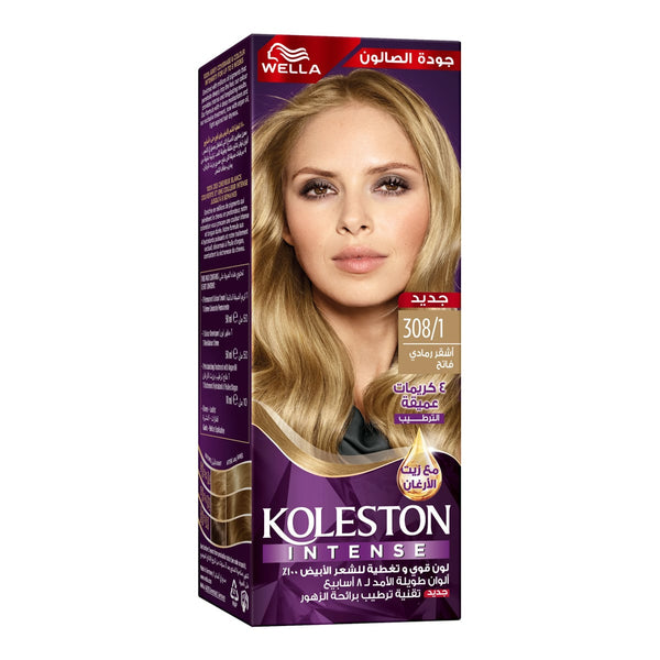 Koleston Maxi 308/1 Light Ash Blonde Permanent Hair Dye Cool-Toned Color
