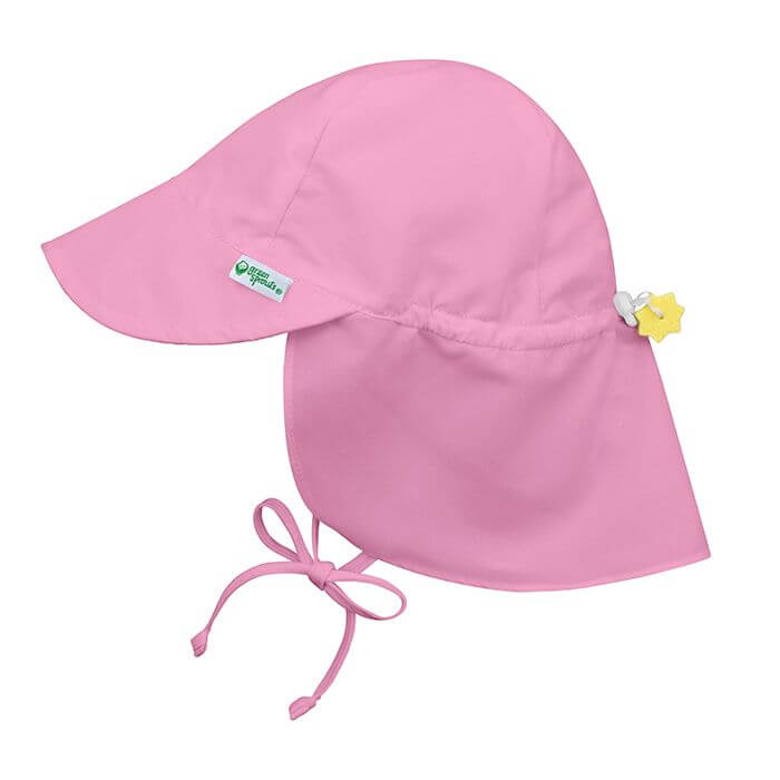 Green Sprouts Flap Sun Protection Hat UPF 50+ Light Pink 0-6 Months