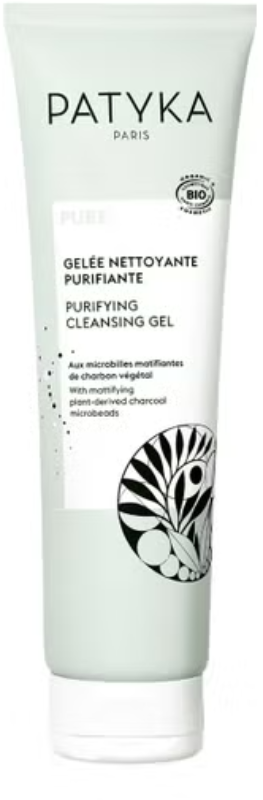 Patyka Purifying Cleansing Gel Charcoal Microbeads for Combination to Oily Skin 150ml