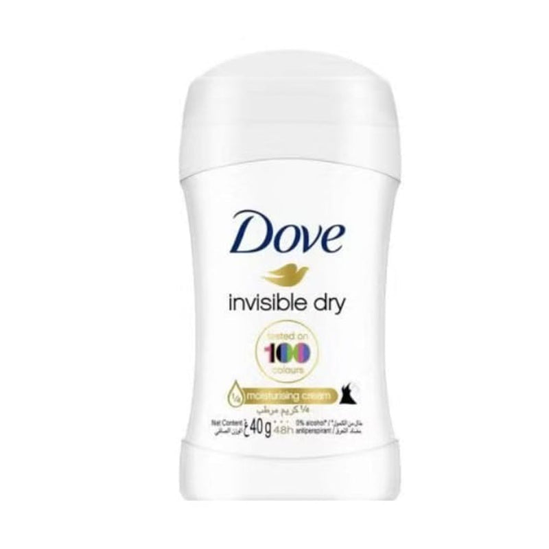 Dove Invisible Dry Deodorant Stick Moisturizing Cream 48H Protection 40g