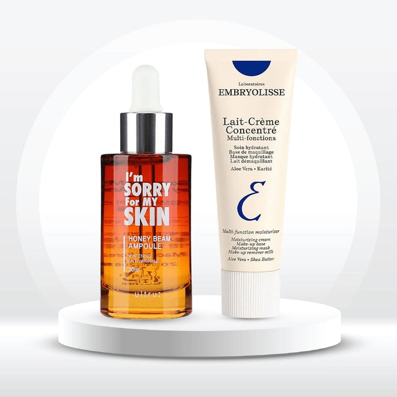 I'm Sorry for My Skin Honey Ampoule and Embryolisse Moisturizing Cream Hydration Set