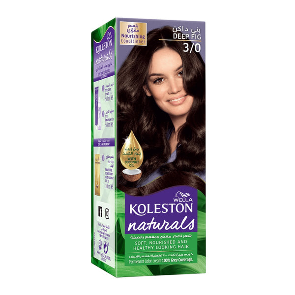 Koleston Color Naturals Hair Color Cream Coconut Oil Deep Fig 3/0