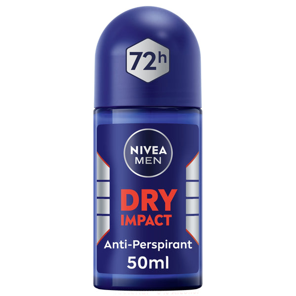 NIVEA MEN Dry Impact Roll-On 72h Sweat Protection Dual Active 50ml