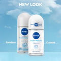 NIVEA Fresh Natural Deodorant Roll-On, Ocean Extract Scent, 72H Protection, 50ml