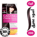 L'Oreal Paris Casting Creme Gloss Semi-Permanent Hair Color No Ammonia Deep Black 200
