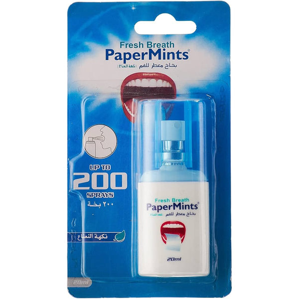 Papermint Fresh Breath Spray Mint Flavor 20 ml Up to 200 Sprays