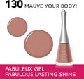 Bourjois Fabuleux Gel Nail Polish Glossy Gel Effect 130 Mauve Your Body Nude Rose 9 ml