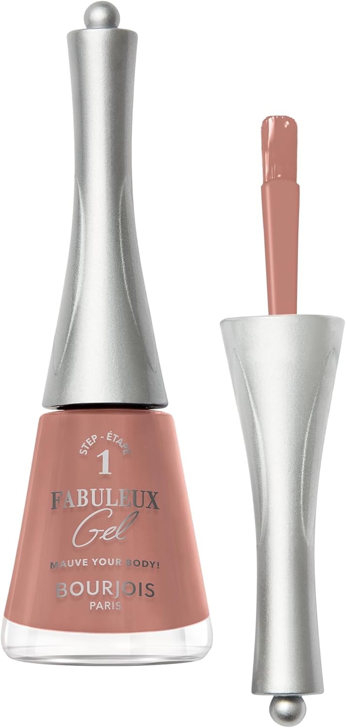 Bourjois Fabuleux Gel Nail Polish Glossy Gel Effect 130 Mauve Your Body Nude Rose 9 ml