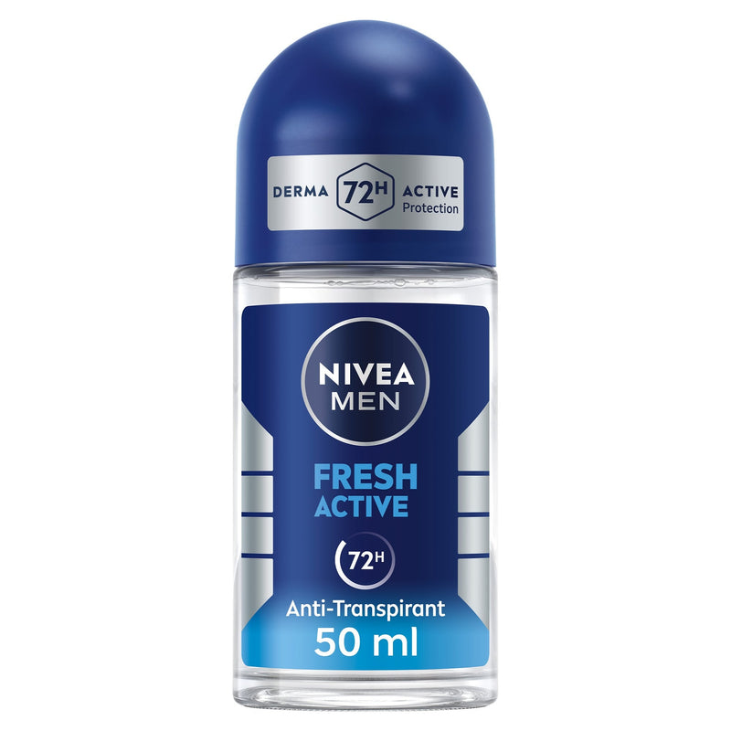NIVEA MEN Fresh Active Deodorant Roll-On Ocean Extracts 72H Freshness 50ml
