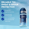 NIVEA MEN Fresh Active Deodorant Roll-On Ocean Extracts 72H Freshness 50ml