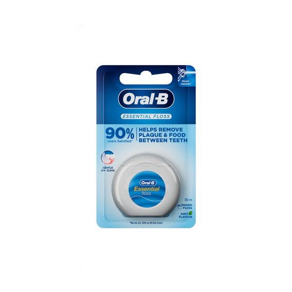 Oral-B Essential Dental Floss Mint Waxed Shred-Resistant Floss