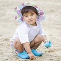 Green Sprouts Reusable Swimsuit Diaper, White Zinnia, UPF 50+