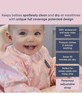 Bibado Rainbow Friends Coverall Weaning Bib Bundle with Handi Cutlery, Rainbow