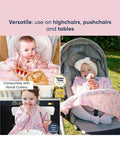 Bibado Rainbow Friends Coverall Weaning Bib Bundle with Handi Cutlery, Rainbow