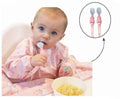 Bibado Rainbow Friends Coverall Weaning Bib Bundle with Handi Cutlery, Rainbow