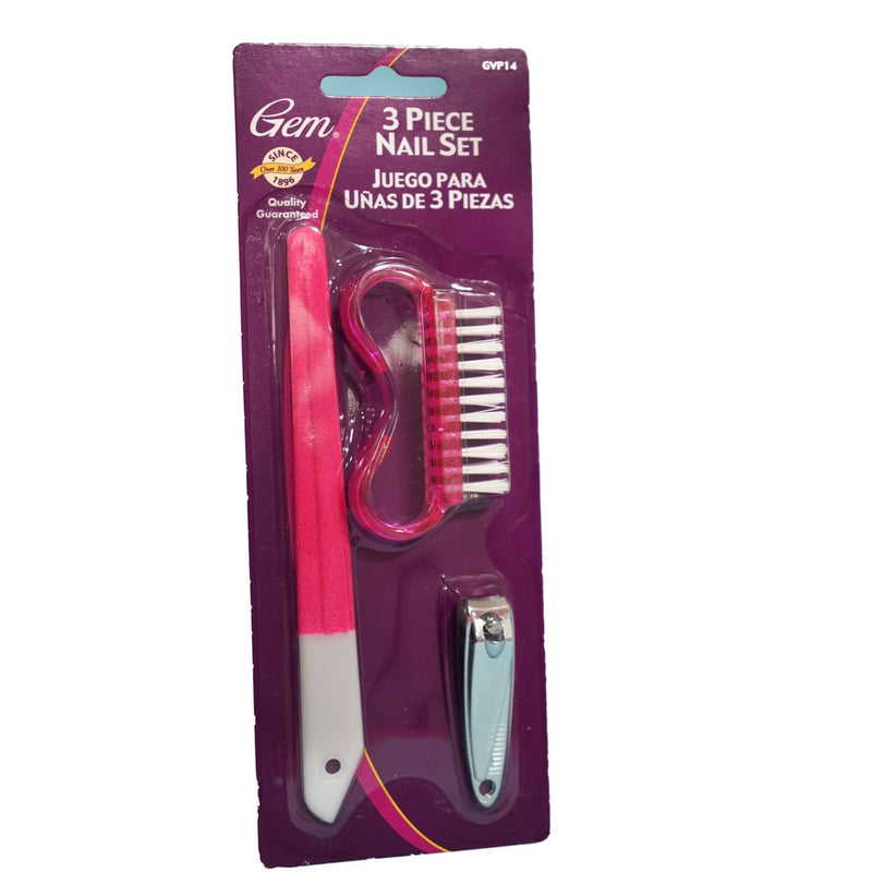 Gem Black Nail File RDP7C Durable Grooming Tool for Natural and Artificial Nails