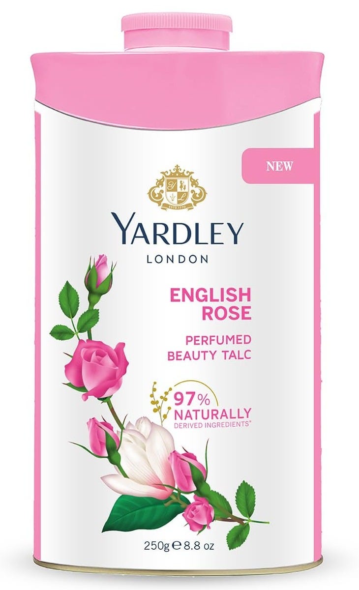 Yardley Talc Powder English Rose 250 g