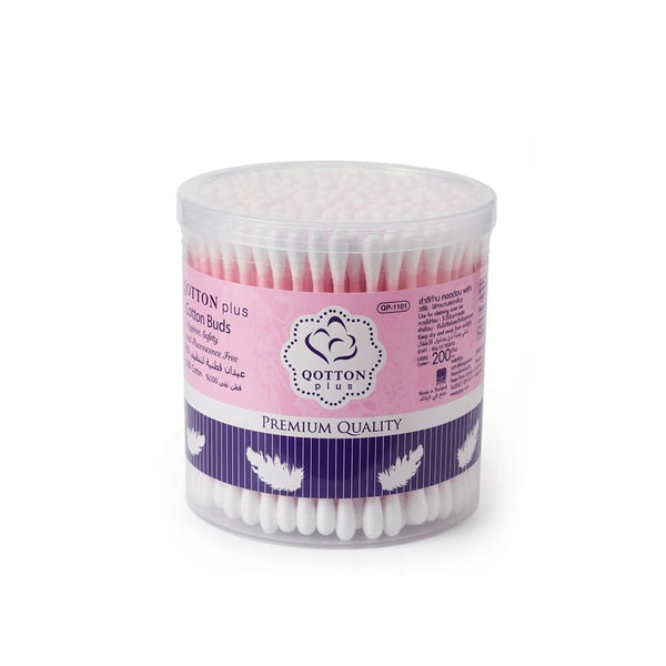 Qotton Plus Cotton Swabs Soft Cotton Tips 200 Swabs
