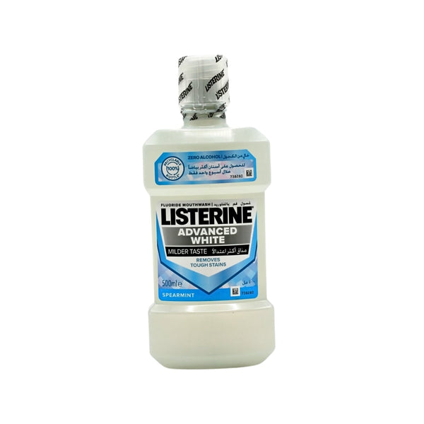 Listerine Advanced Fluoride Mouthwash Brightening Formula 500 ml