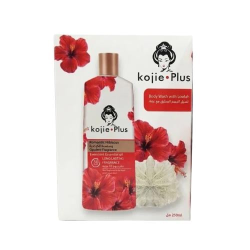 Koji Plus Romantic Hibiscus Aromatic Body Wash with Velvet Loofah, 250ml