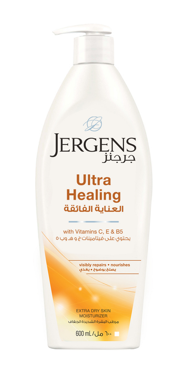Jergens Ultra Healing Body Lotion Moisturizer with Vitamins C, E and B, 600 ml