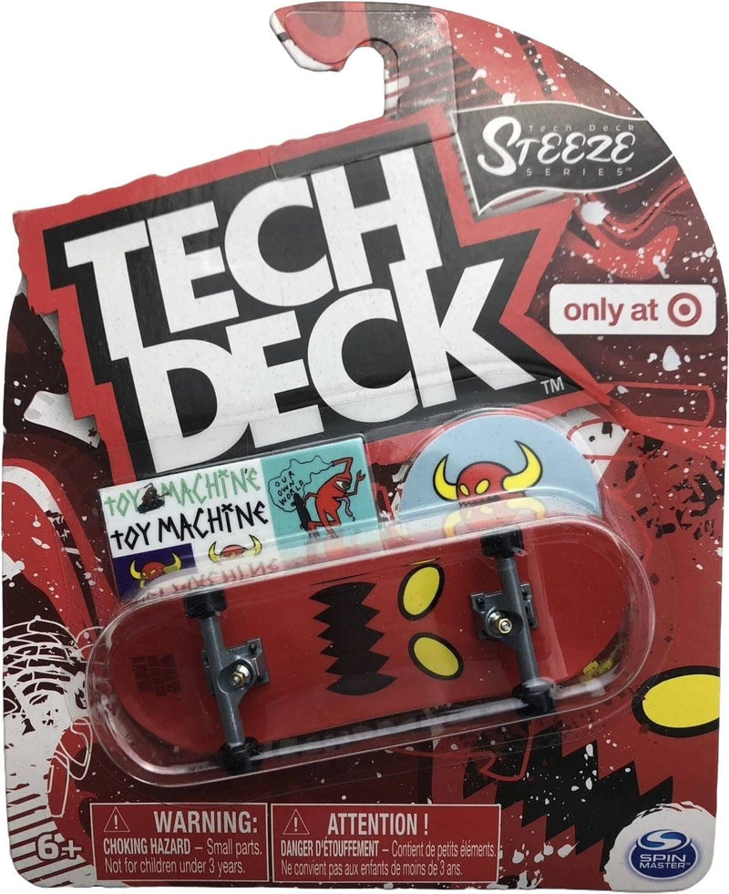 Tech Deck Toy Machine Steeze Series Collectible Skateboard Toy Red 1 Pc