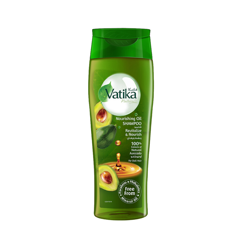 Vatika Nourishing Oil Shampoo Avocado Moisturizing Formula for Dry and Damaged Hair 425ml
