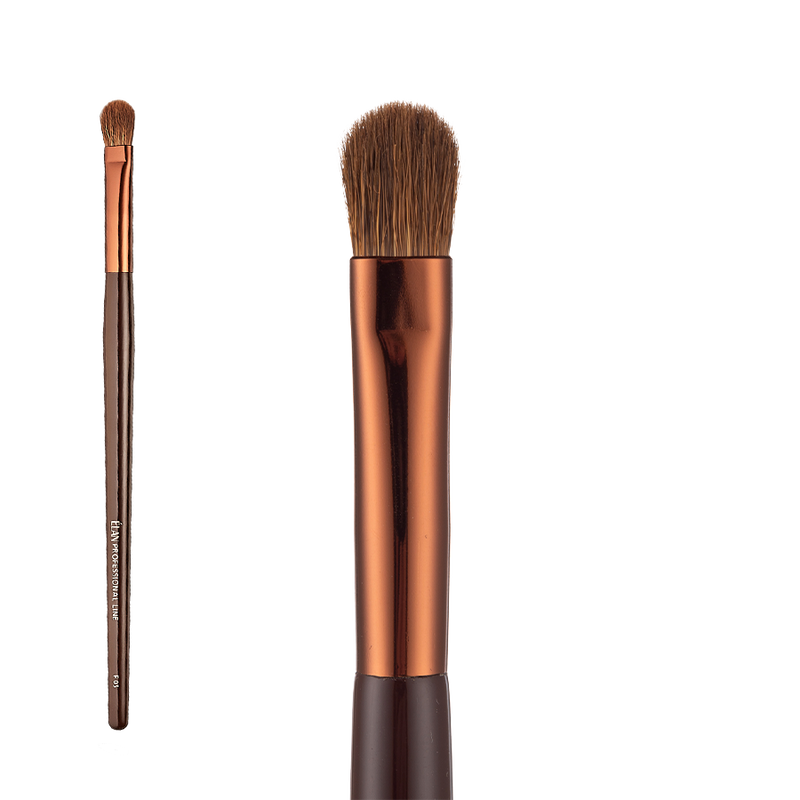 Elan Professional Make-Up Brush Face #3 Synthetic Goatlon Blending Brush, 12 mm Bristles, 16 cm Handle