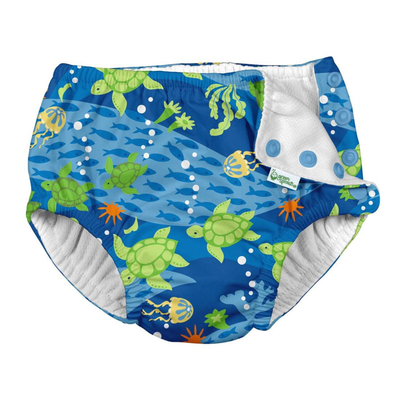 Green Sprouts Reusable Absorbent Swimsuit Diaper Royal Blue