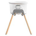 Teknum 3-in-1 Baby Rocker Bassinet with Mosquito Net, White
