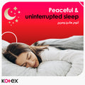 Kotex Maxi Night Sanitary Pads Thick Overnight Pads with Wings, 8 Pads