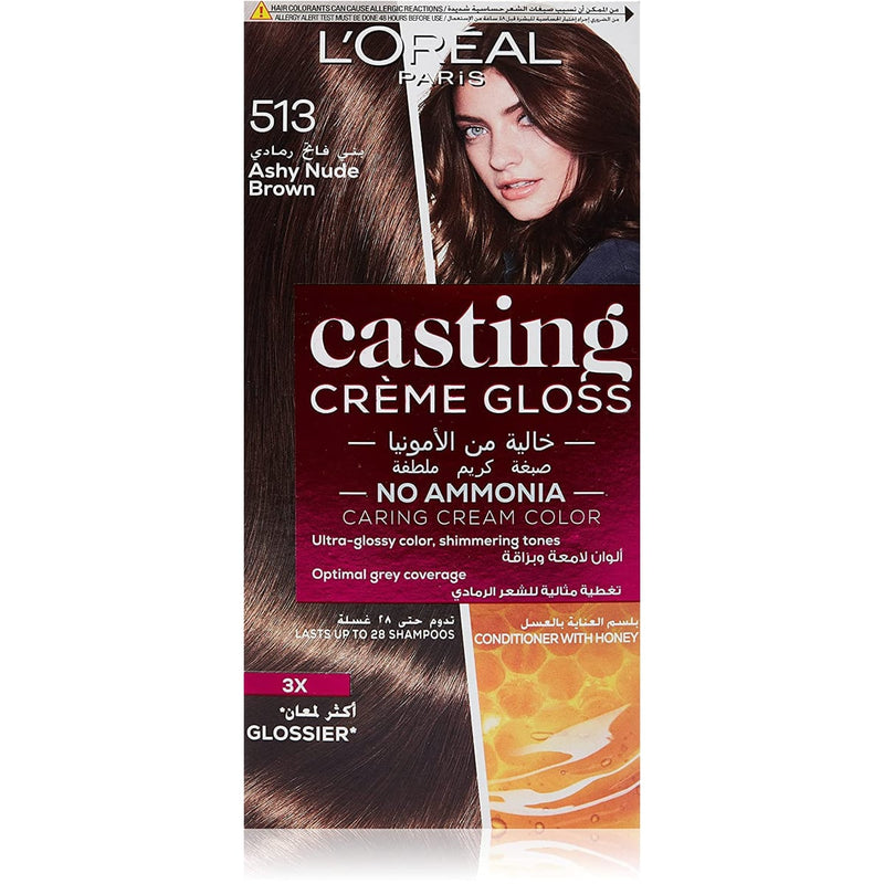 L'Oreal Paris Casting Hair Dye 513 Iced Truffle Ammonia-Free Glossy Color